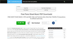 Desktop Screenshot of freesheetmusicpiano.com